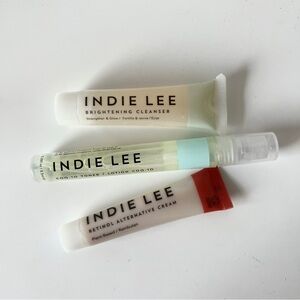 Indie Lee bundle of 3 brightening cleanser COQ-10 toner and retinol cream